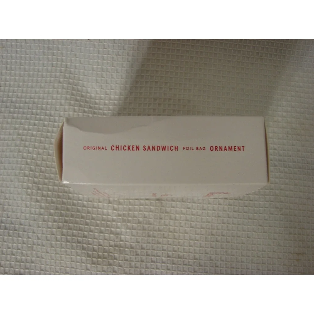 Chick-fil-A Original Chicken Sandwich Foil Bag Holiday Ornament 2024 LIMITED ED